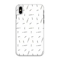 Hipster stripes: iPhone XS Tough Case