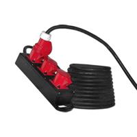 Keraf N105060019325 3-weg 5-polig 32A Krachtstroomverdeler 10m