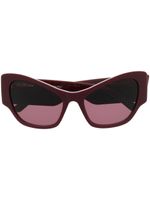 Balenciaga Eyewear lunettes de soleil à monture papillon - Rouge