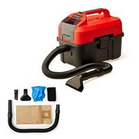 Einhell Accu Nat-/ Droogzuiger TE-VC 18/10 Li-Solo Power X-Change, Li-Ion, 18 V, 10 liter tank, incl. 2 m slang, voeg-/borstelmondstuk + bekleding/universeel mondstuk, zonder accu en lader, Rood-Zwart