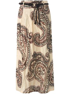 Rok in gekreukte stijl XL-ornamentenprint Van gardeur beige Rok in gekreukte stijl XL-ornamentenprint Van gardeur beige