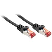 LINDY 47377 RJ45 Netwerkkabel, patchkabel CAT 6 S/FTP 7.50 m Zwart 1 stuk(s) - thumbnail