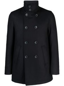 Herno manteau croisé à col montant - Noir