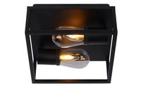 Lucide Carlyn plafondlamp 25cm 6W zwart - thumbnail