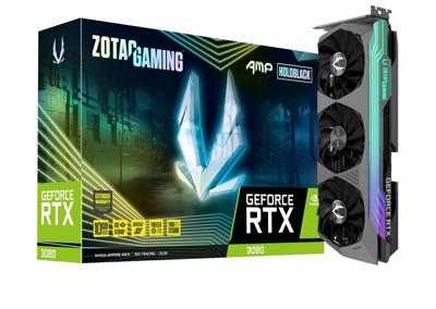 GeForce RTX 3080 AMP Holo - Videokaart - GF RTX 3080 - 10 GB GDDR6X - PCI-Express 4.0 x16 - 1 x HDMI, 3 x DisplayPort