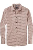 OLYMP Casual Regular Fit Overhemd beige, Motief - thumbnail