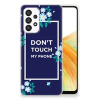 Samsung Galaxy A33 5G Silicone-hoesje Flowers Blue DTMP