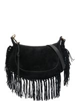 ISABEL MARANT sac porté épaule Oskan Moon en daim - Noir