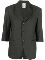 Comme Des Garçons Pre-Owned veste ceinturée à détails de clous pre-owned (années 2010) - Vert