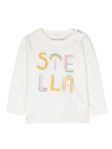 Stella McCartney Kids t-shirt à logo imprimé - Blanc