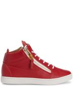 Giuseppe Zanotti baskets Nicki en cuir - Rouge