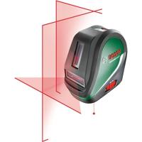 Bosch kruislijnlaser UniversalLevel 3 met telescoopstang (3 laserlijnen incl. verticale lijn in hoek van 90° voor een extra laserkruis op het plafond en loodpunt onder voor nauwkeurig uitlijnen)