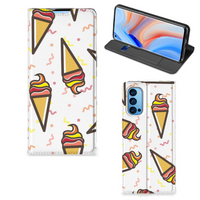 OPPO Reno4 Pro 5G Flip Style Cover Icecream