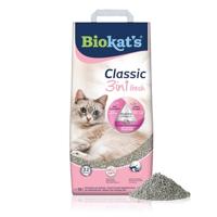 Biokat´s Classic 3in1 Fresh mit Babypuder - Duft - Klumpende Katzenstreu mit 3 unterschiedlichen Korngrößen - 1 Sack (1 x 10 L)
