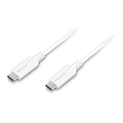 Macally UC3UC3-W USB-C-naar-USB-C 3.1-kabel met een lengte van 90 cm - wit