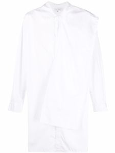 Yohji Yamamoto chemise boutonnée à manches longues - Blanc