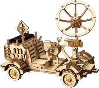 Robotime modelbouwset maanbuggy met zonnecel 18 cm hout