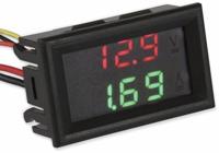 Joy-IT Com-vam10010 VAM10010 Digitale inbouwmeter, spannings-/stroommeter 0 tot 99 V, 0 tot 9,99 A