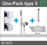 One-Pack Inbouwthermostaatset Type 5 Chr (20Cm)