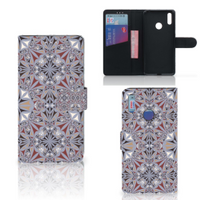 Huawei Y7 (2019) Bookcase Flower Tiles - thumbnail