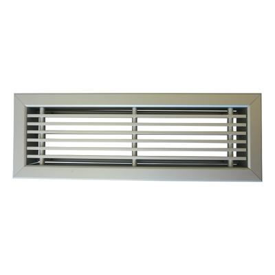 Vloerrooster Deluxe 350 X 100mm (past In Brink Maat 356 X 102mm) Met Volumeregelklep - Aluminium Vloerrooster Deluxe 350 X 100mm (past In Brink Maat 356 X 102mm) Met Volumeregelklep - Aluminium