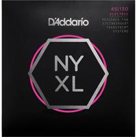 D&apos;Addario NYXLS45130 Nickel Wound Regular Light 45-130 Double Ball End snaren voor vijfsnarige headless basgitaar