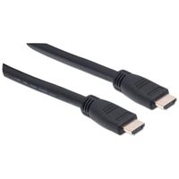 Manhattan 353977 HDMI-kabel HDMI Aansluitkabel HDMI-A-stekker, HDMI-A-stekker 10.00 m Zwart 4K UHD, UL gecertificeerd - thumbnail