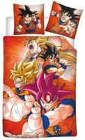 Dragon Ball Z dekbedovertrek 140 x 200 cm - Oranje - Polyester - thumbnail