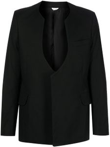 Comme des Garçons Homme Plus blazer à design sans col - Noir