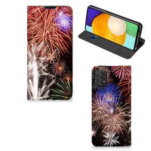 Samsung Galaxy A03s Hippe Standcase Vuurwerk