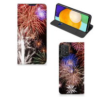 Samsung Galaxy A03s Hippe Standcase Vuurwerk - thumbnail