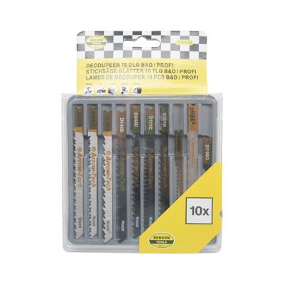 Hofftech Universele Decoupeerzaagbladen met U-Schacht voor Hout & Metaal - 10 Delig