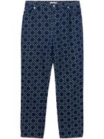 Simkhai jean droit Judson à logo en jacquard - Bleu