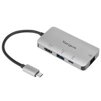 Targus DOCK418EUZ laptop dock & poortreplicator Bedraad USB 3.2 Gen 1 (3.1 Gen 1) Type-C Grijs - thumbnail