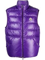 Moncler gilet matelassé Aube à fermeture zippée - Violet