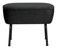 BePureHome Hocker 'Vogue' Velvet, kleur Zwart