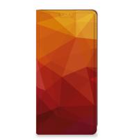 Stand Case voor Motorola Moto G34 Polygon Red - thumbnail