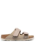 Birkenstock sandales en cuir à attache scratch - Gris