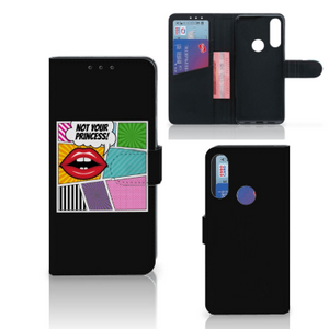 Alcatel 1S 2020 Wallet Case met Pasjes Popart Princess