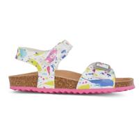 Geox J Adriel Girl C Sandalen voor meisjes, wit fuchsia, 37 EU