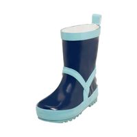 Playshoes regenlaarzen uni Marine Lichtblauwe Streep Maat