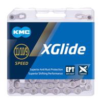 KMC xGlide EPT 9, 10- en 11-voudig, donkerzilver, 126 schakels