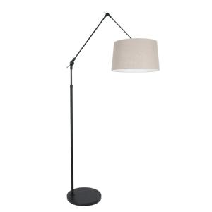 Steinhauer Verstelbare vloer schemerlamp Prestige Chic 35cm zwart met taupe 8185ZW