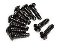 Tp. button head screw m3x10mm (hex socket/10pcs) - thumbnail