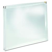 Globe-Weis rits envelop, 5-pak, duidelijk, Letter Helder