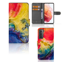 Hoesje Samsung Galaxy S21 Watercolor Dark - thumbnail