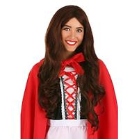 synthetische pruik natuurlijk golvend middendeel pruik lang donkerbruin synthetisch haar dames blond halloween cosplay feestpruiken Lightinthebox