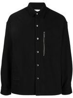 izzue chemise à logo brodé - Noir