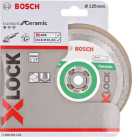 Bosch Accessoires X-LOCK Diamantschijf Standard for Ceramic 125 x 22,23 x 1,6 x 7 mm - 1 stuk(s) - 2608615138