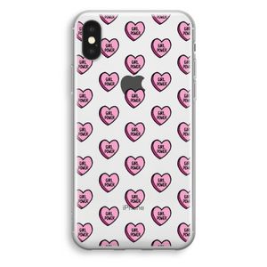 GIRL POWER: iPhone XS Transparant Hoesje